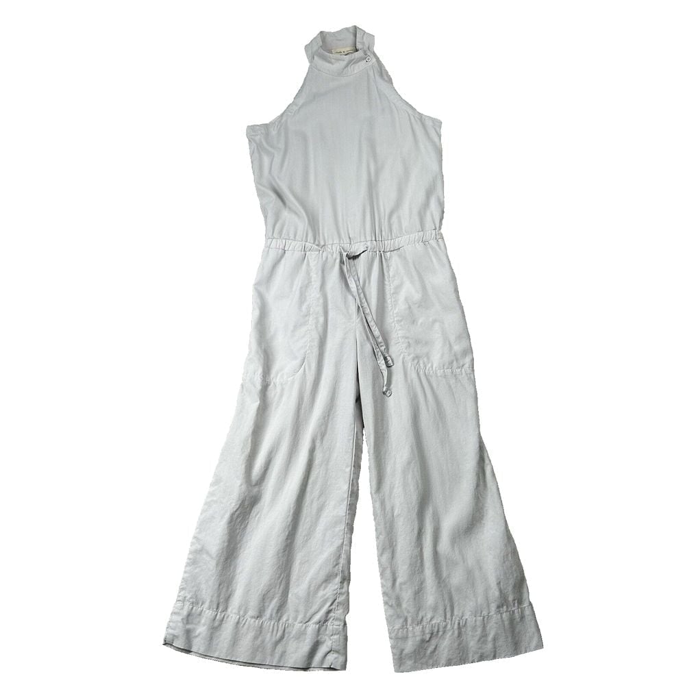Cloth Stone Jumpsuit Romper Womens Sm Tencel Lyocell Halter Sleeveless Wide Leg
