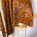 Savage X Fenty Floral Robe in Mustard and Blue NWOT
