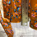 Savage X Fenty Floral Robe in Mustard and Blue NWOT