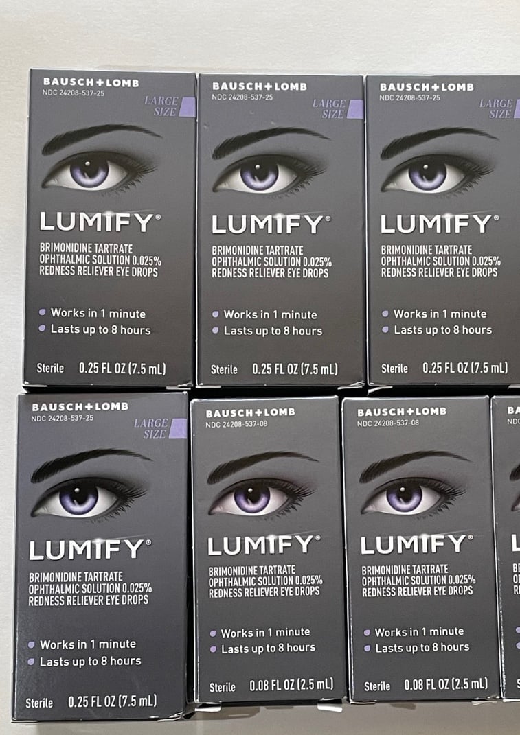 Lumify Eye Drops x 6 4 large 2 small