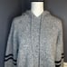 Onize Varsity Striped Blouson Sleeve Hoodie Sweater