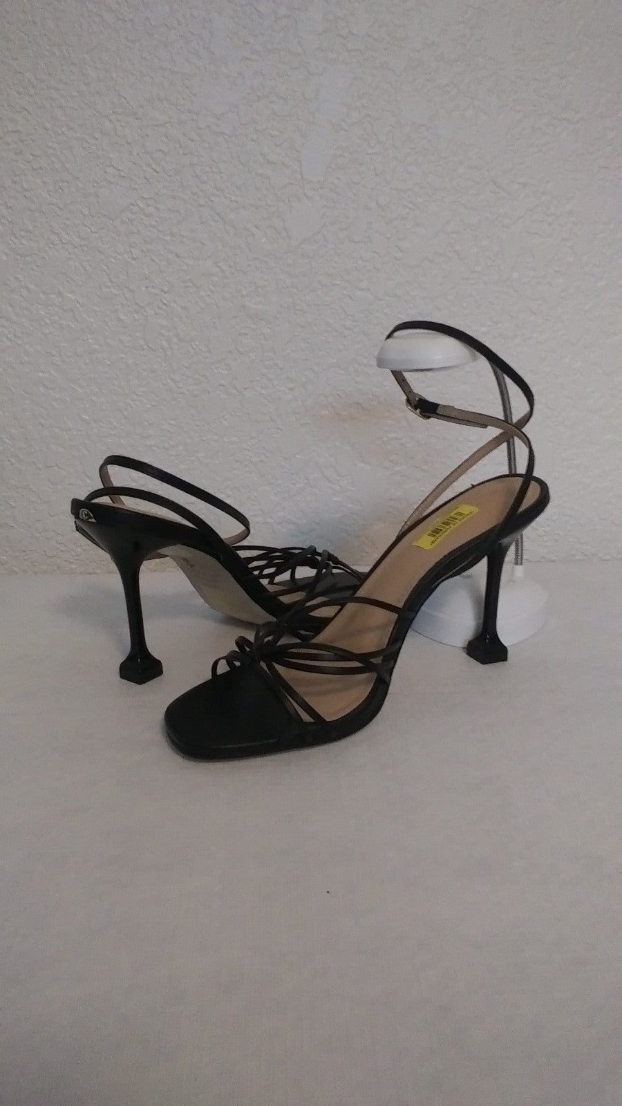 New Carvela 36.5 (6) black strappy heels shoes
