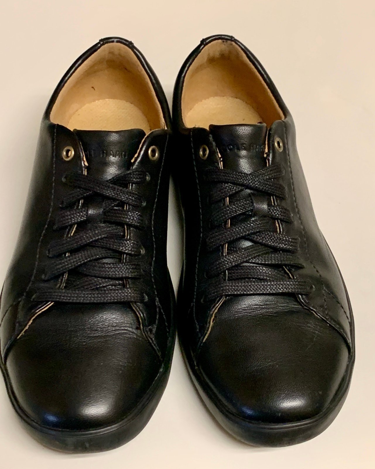 Women’s 6 B Black Leather COLE HAAN Grand OS Lightweight Hybrid Sneakers Shoes