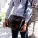 ALI LARGE FLAP MESSENGER BAG - TOBACCO