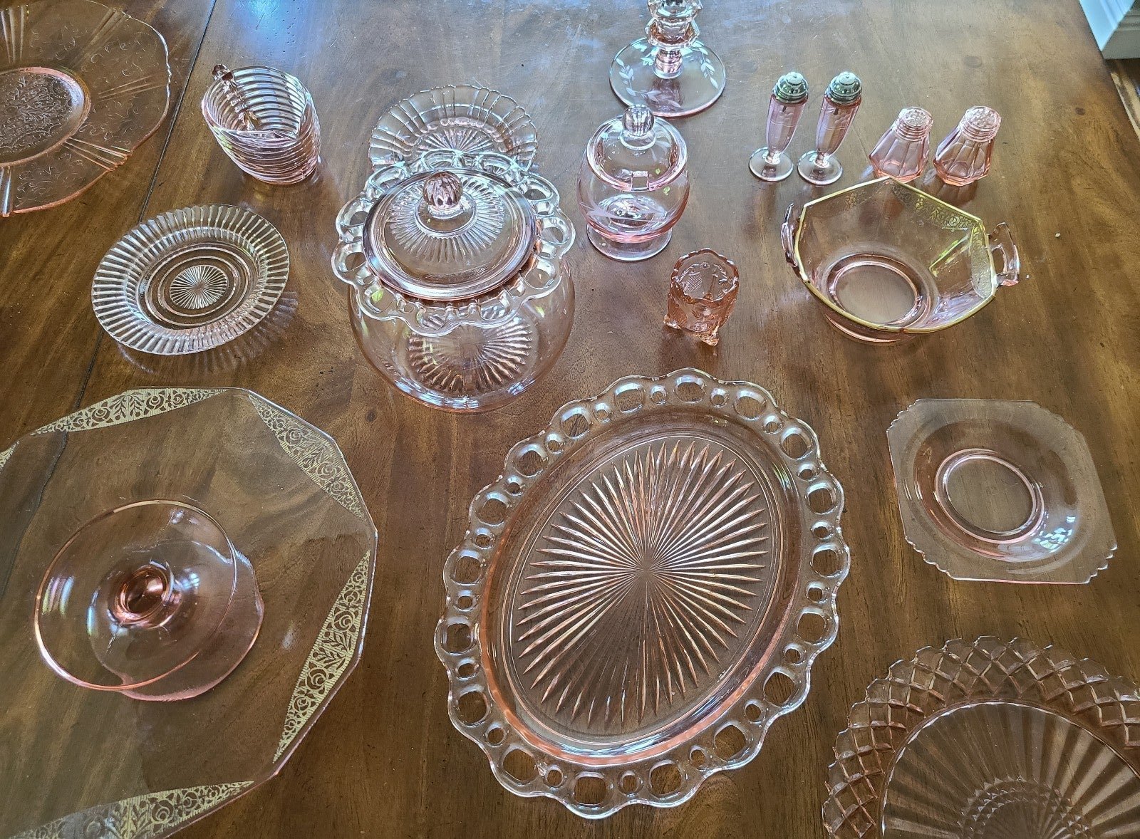 Vintage Pink Depression Glassware - Message Me