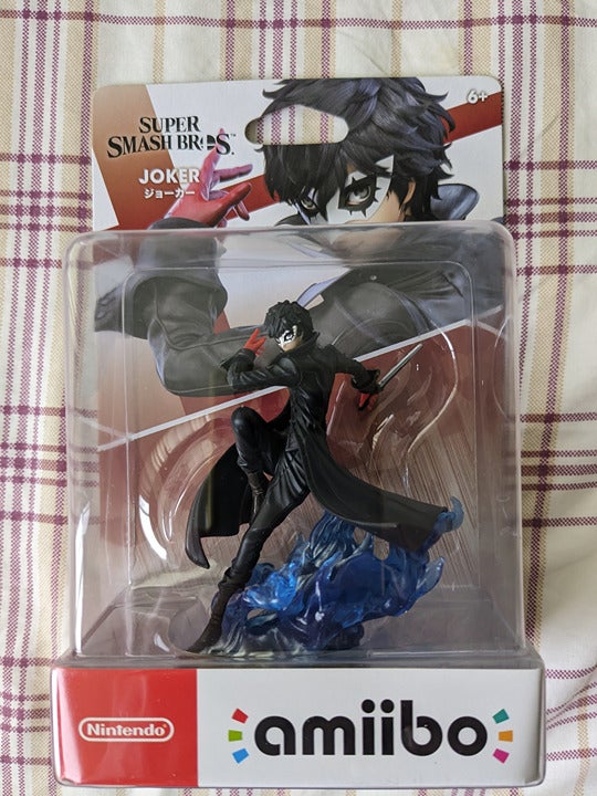 First print Nintendo Amiibo Figure Joker Super Smash Bros. Switch