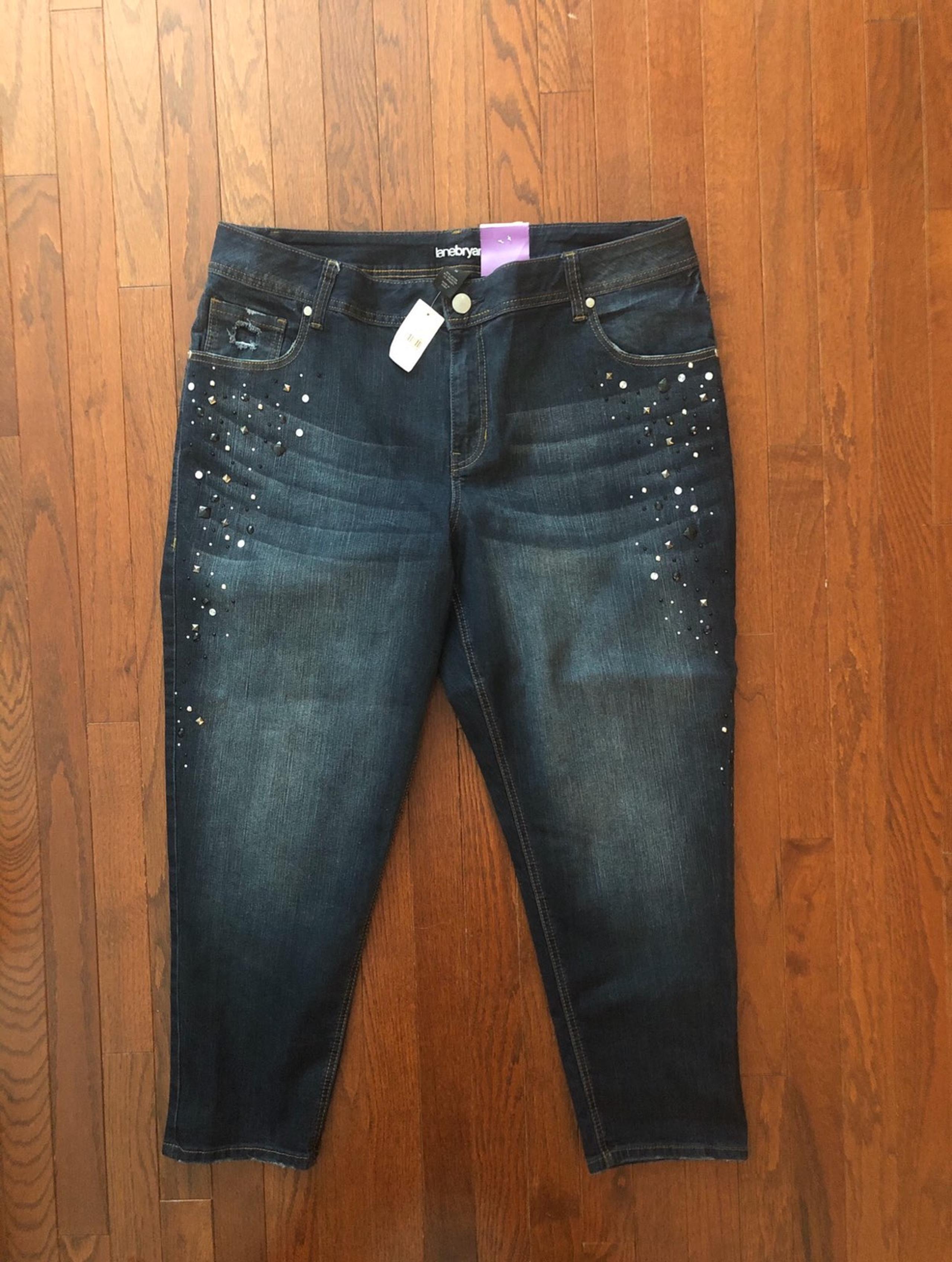 Lane Bryant Skinny Ankle Jeans, 22, New