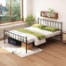 Full Size Metal Platform Bed Frame with Heavy Duty Metal Slat support,14 Height