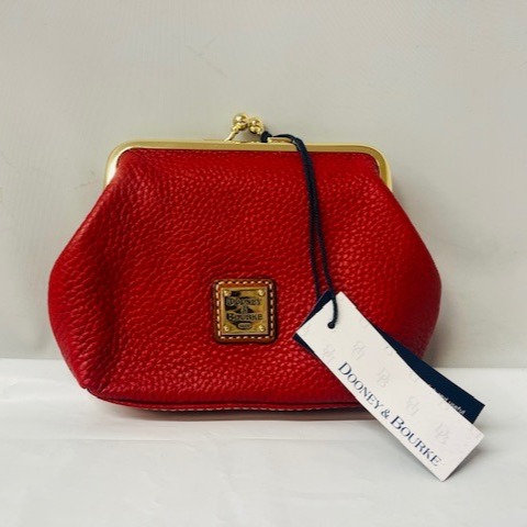 Dooney & Bourke Pebble Grain Large Framed Purse in Red ZR407RD- NEW WITH TAGS
