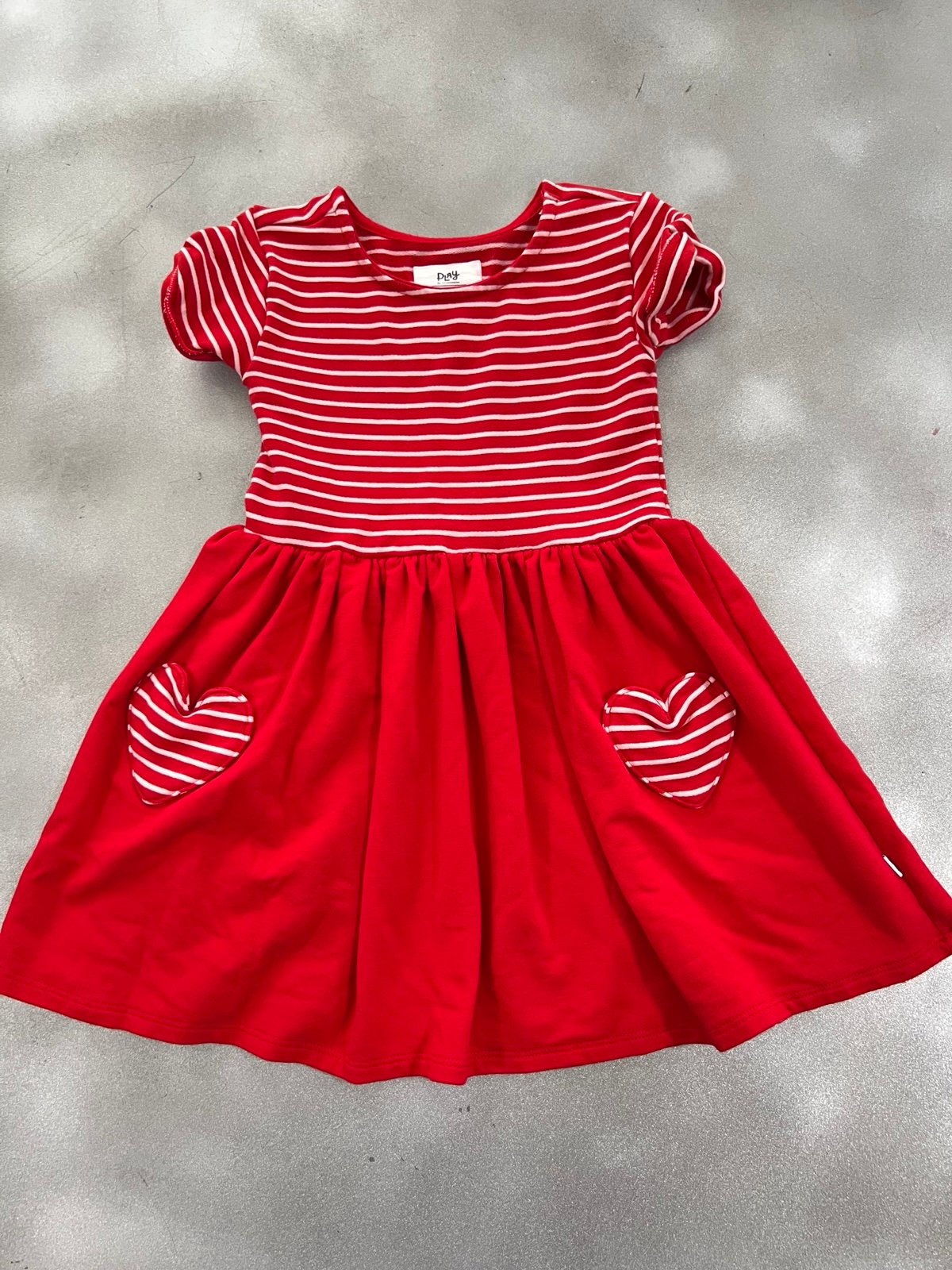Little Sleepies red Heart play dress 3T