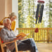 Wind Chimes Outside Large Aluminium 36 Inches Black