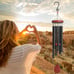 Wind Chimes Outside Large Aluminium 36 Inches Black