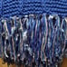 NEW Royal Blue Hand Knitted Knit Long Shawl Wrap Boho Hippie Fringed Topper
