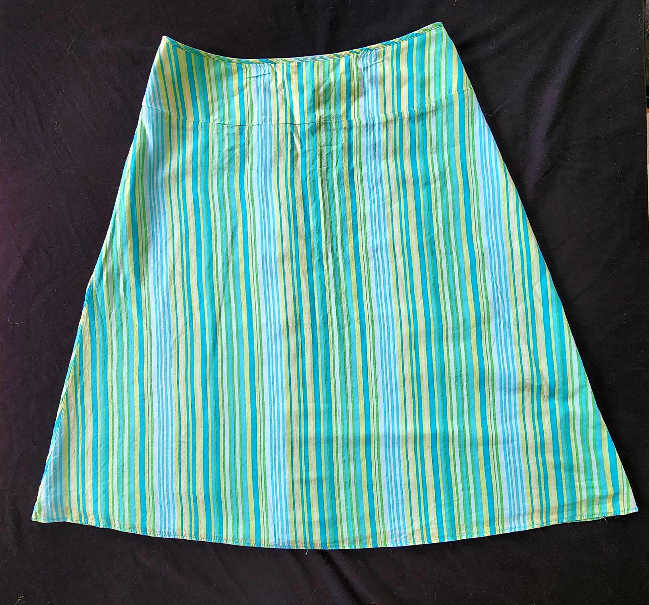New York and Company Striped a-line skirt Size 2