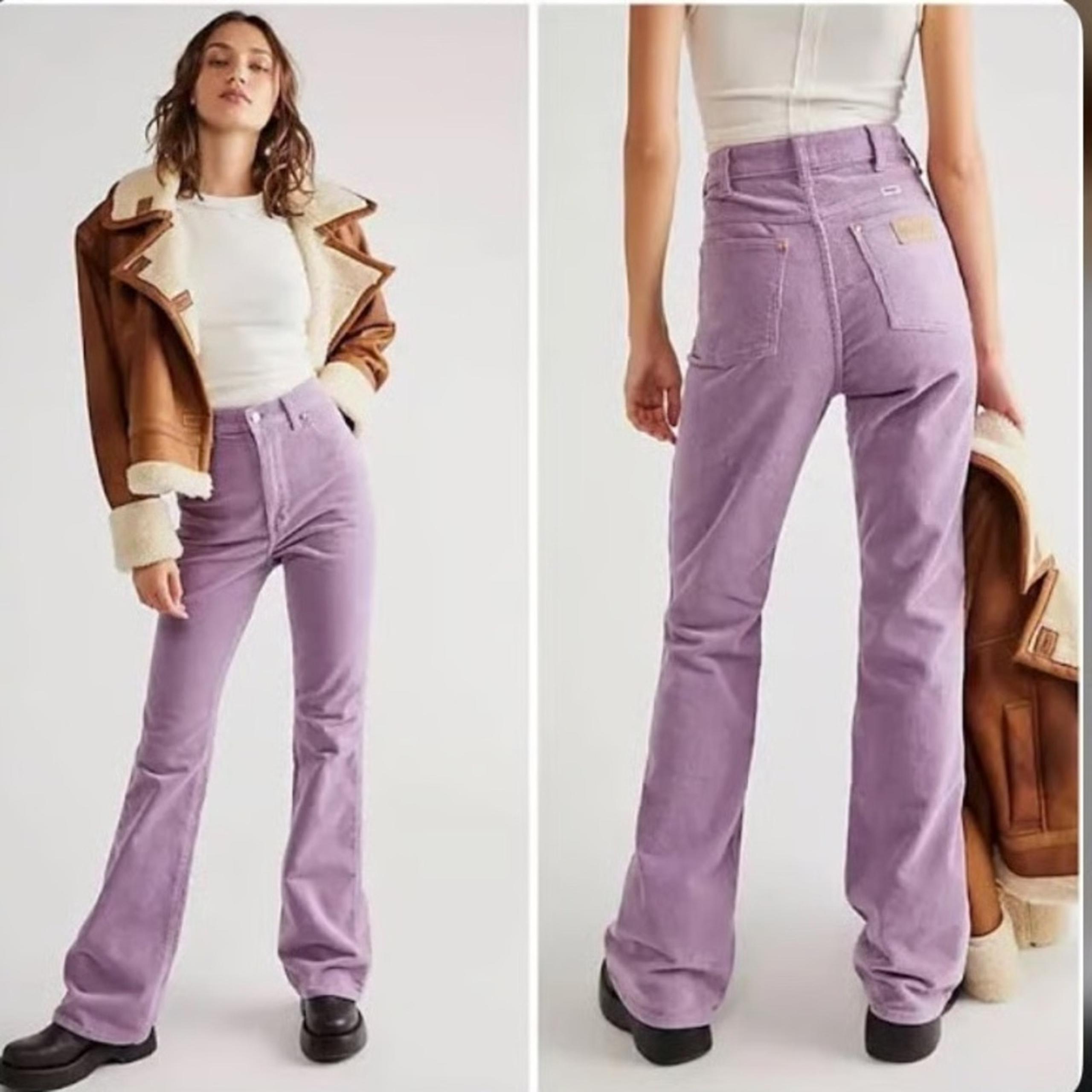 Corduroy Lilac Westward 626 High Rise Bootcut Pants Women's 24 - Wrangler