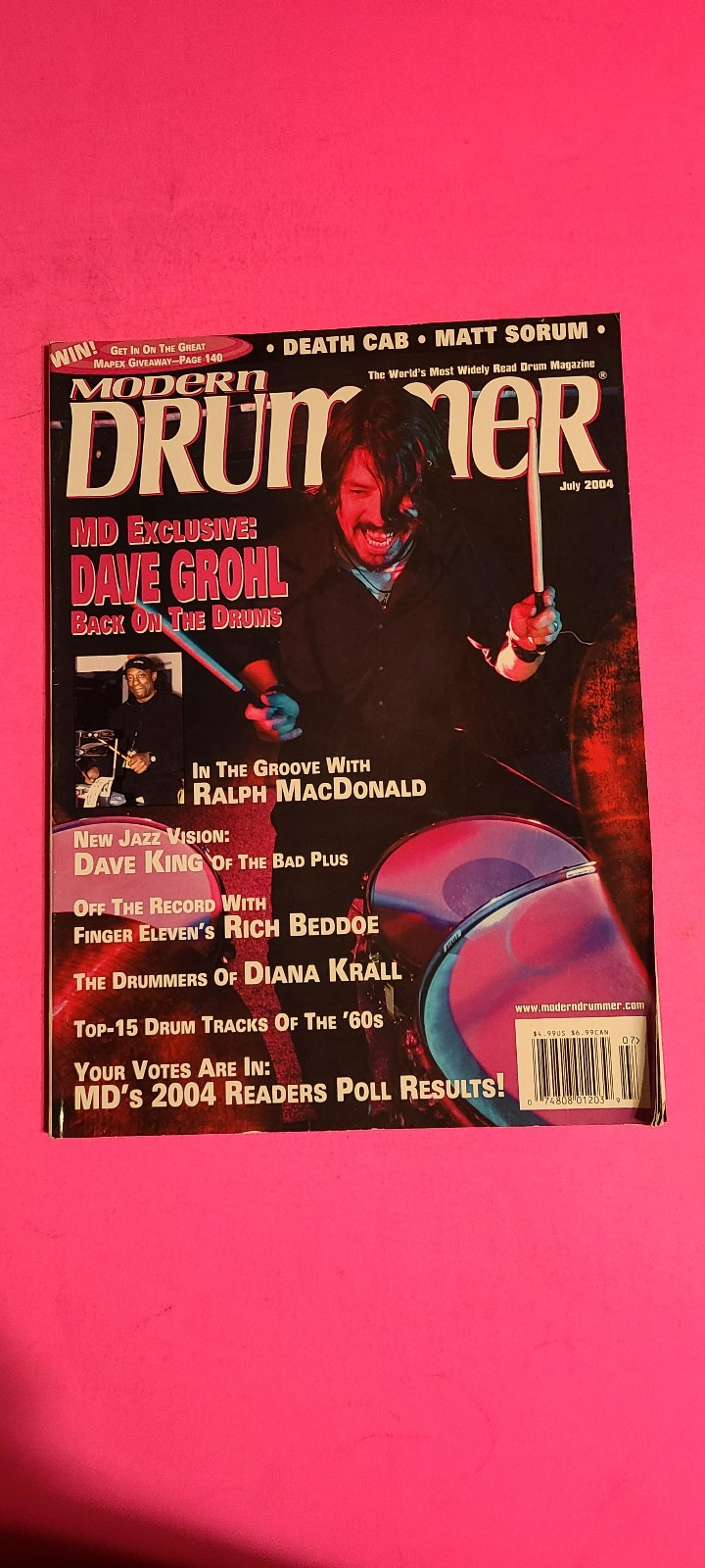 Modern drummer magazine July 2004 Dave Grohl