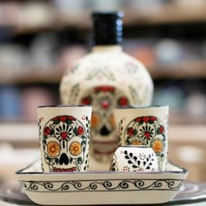 Tequila, Skull Glasses, 9 Count