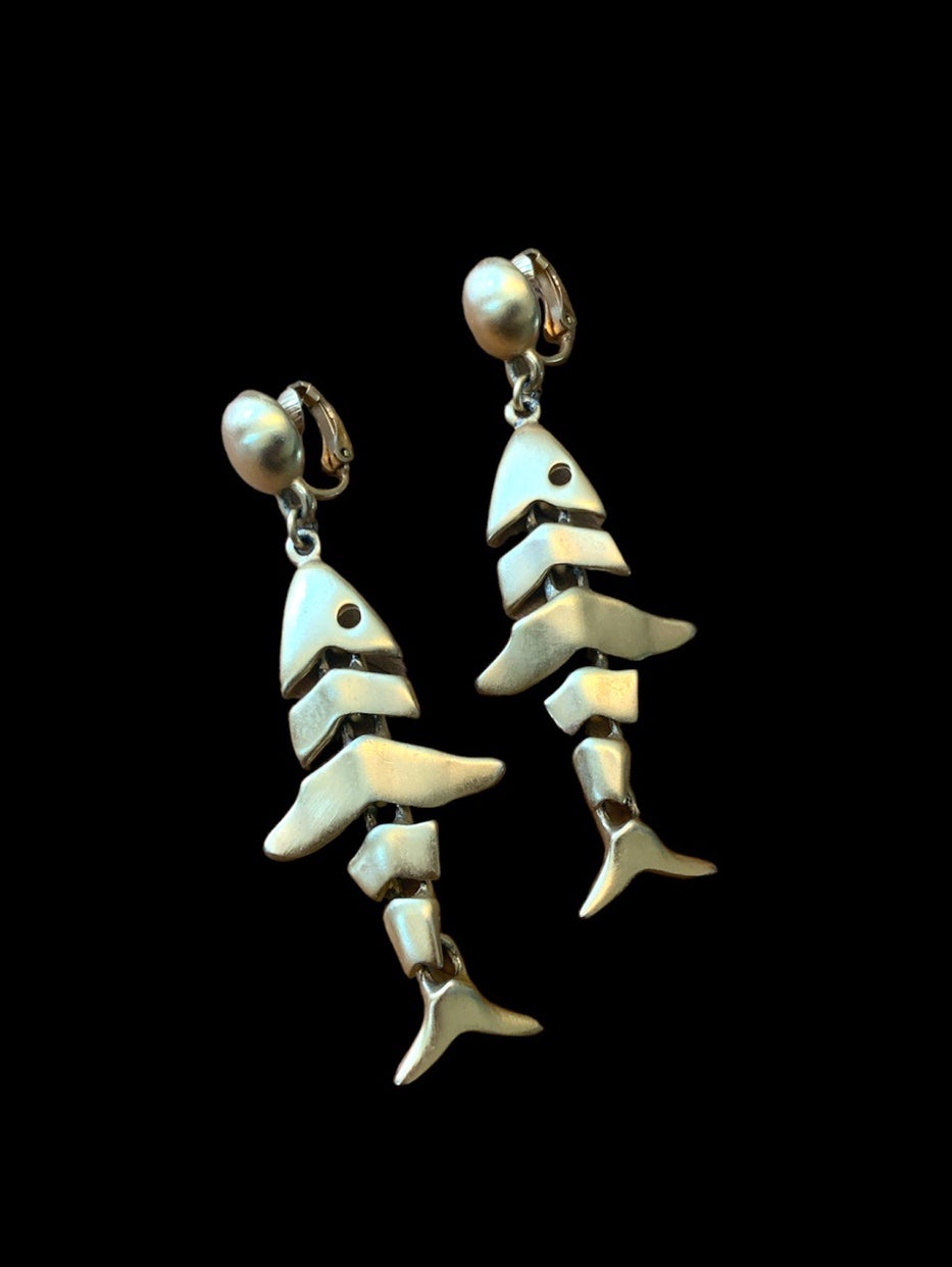 Anne Klein Fish Earrings