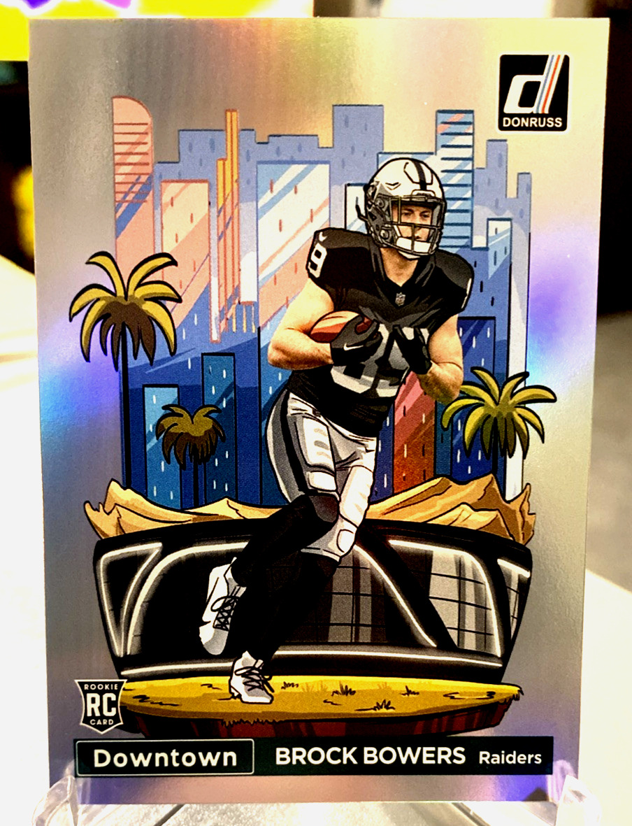2024 Panini Donruss Brock Bowers RC DOWNTOWN #17 (Standard Size) Case Hit