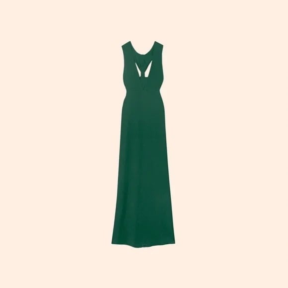 Reformation Evalina Dress (Emerald)