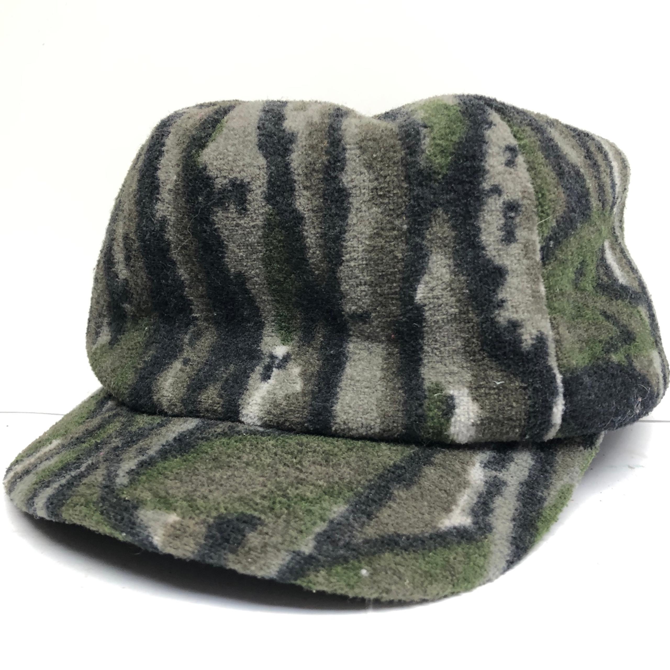 Vintage Polar Fleece by Malden Camo Hunting Hat Cap Ear Flap USA Camouflage Warm
