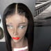 100 % Virgin Human Hair 180% density 4×4 HD Straight 18in Closure Wig