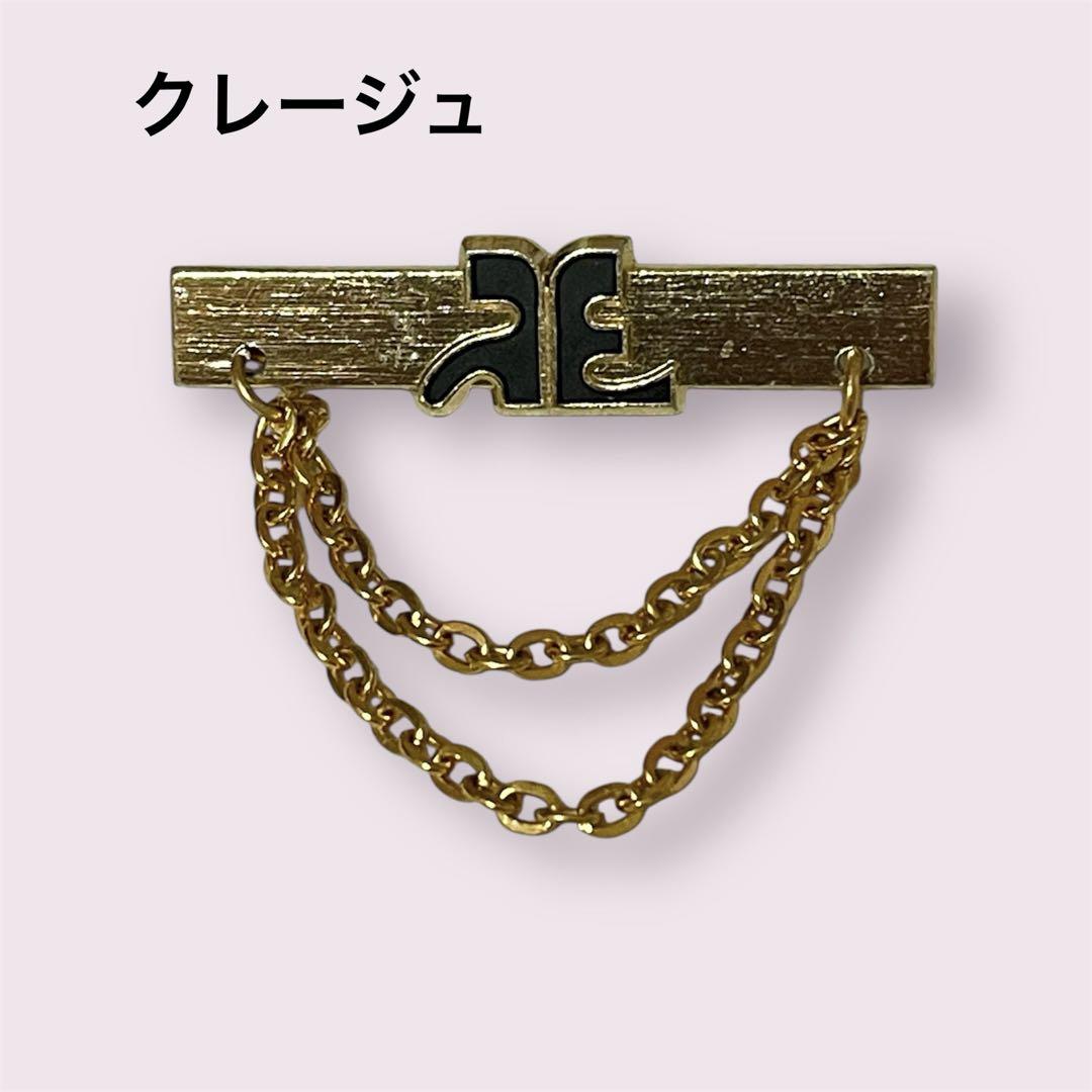 Courreges Archive Gold Pin Brooch