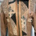 Vintage ADA 1980s Leather Tan Patchwork Bomber Jacket Woman's Small