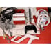Nintendo Wii Mario Bros 25th Anniversary Red Console Lot 6 Games Wheels Hunt Gun