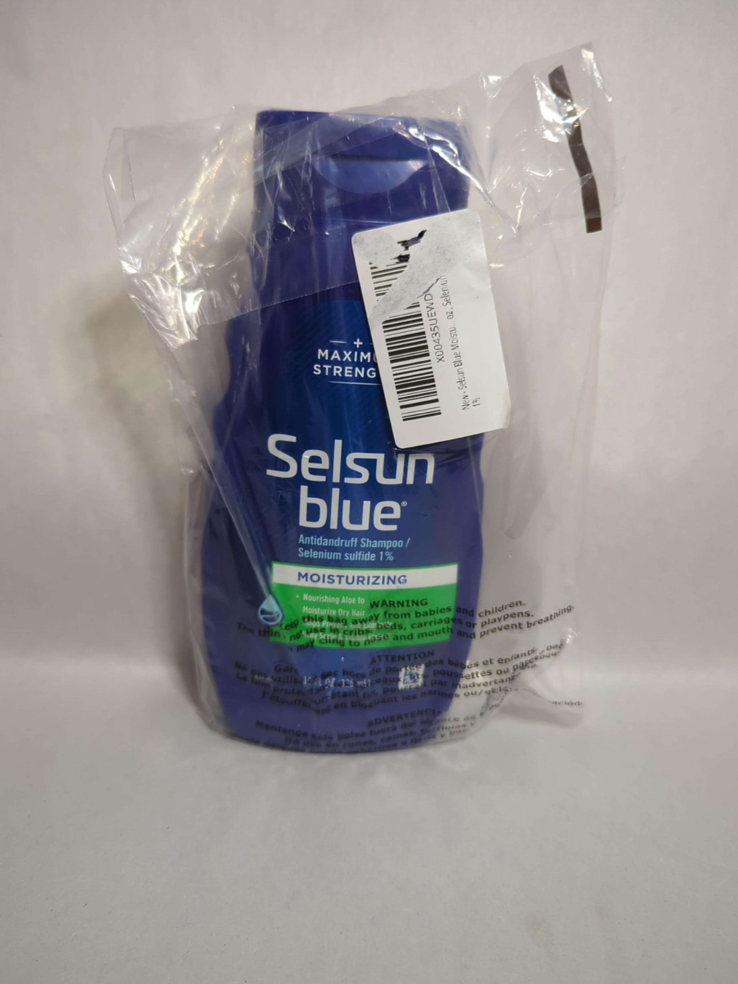 Selsun Blue Moisturizing Antidandruff Shampoo, Maximum Strength Scalp Treatment