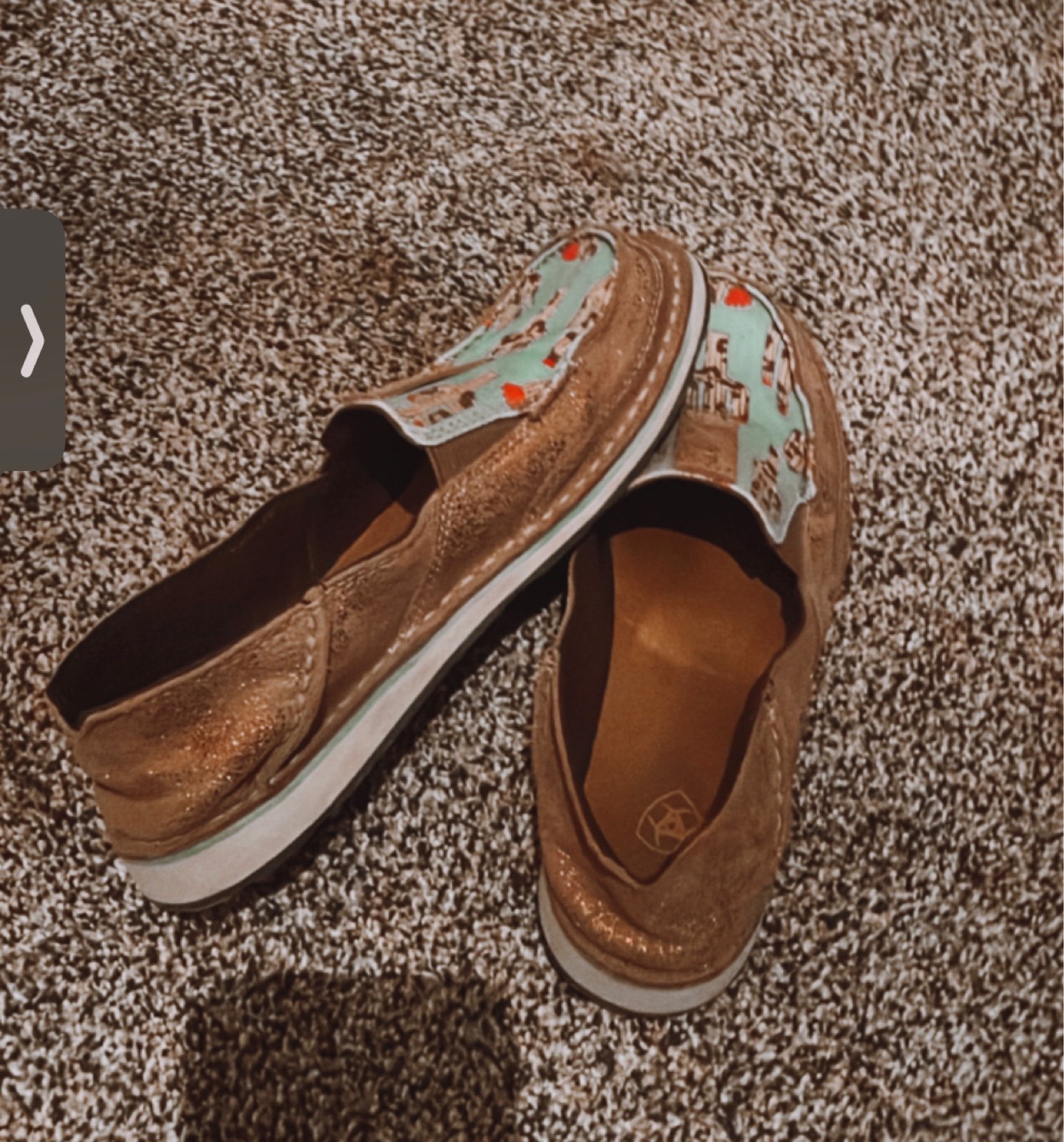 Ariat leopard cactus slip on shoes