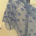 crocheted. hand knitted shawl
