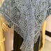 crocheted. hand knitted shawl