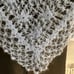 crocheted. hand knitted shawl