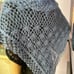 crocheted. hand knitted shawl