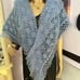 crocheted. hand knitted shawl