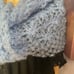 crocheted. hand knitted shawl