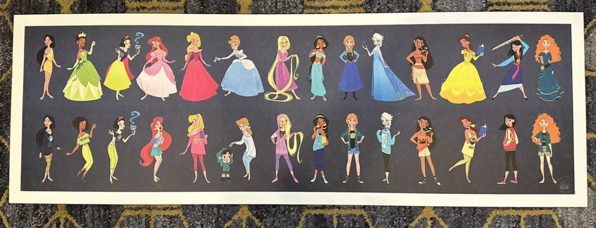 Disney Princess Lithograph Ralph Breaks The Internet Exclusive Lithograph