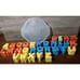 Tuff Stuff Complete Alphabet Letters Matel 1971 Vintage Storage Case Big Blocks