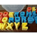 Tuff Stuff Complete Alphabet Letters Matel 1971 Vintage Storage Case Big Blocks