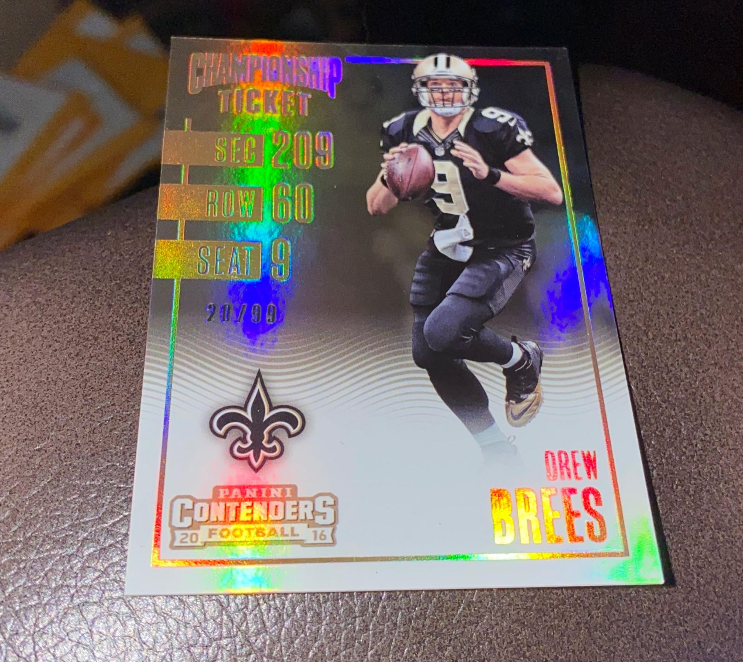DREW BREES 2016 Contenders Championship