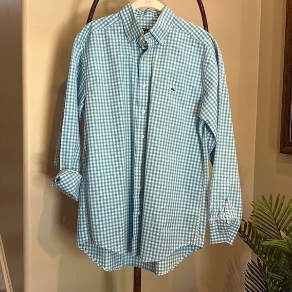 Vineyard Vines Gingham Tucker Shirt M