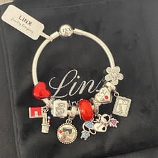 Linx Snake Chain Bracelet with Teacher Themed Charms
