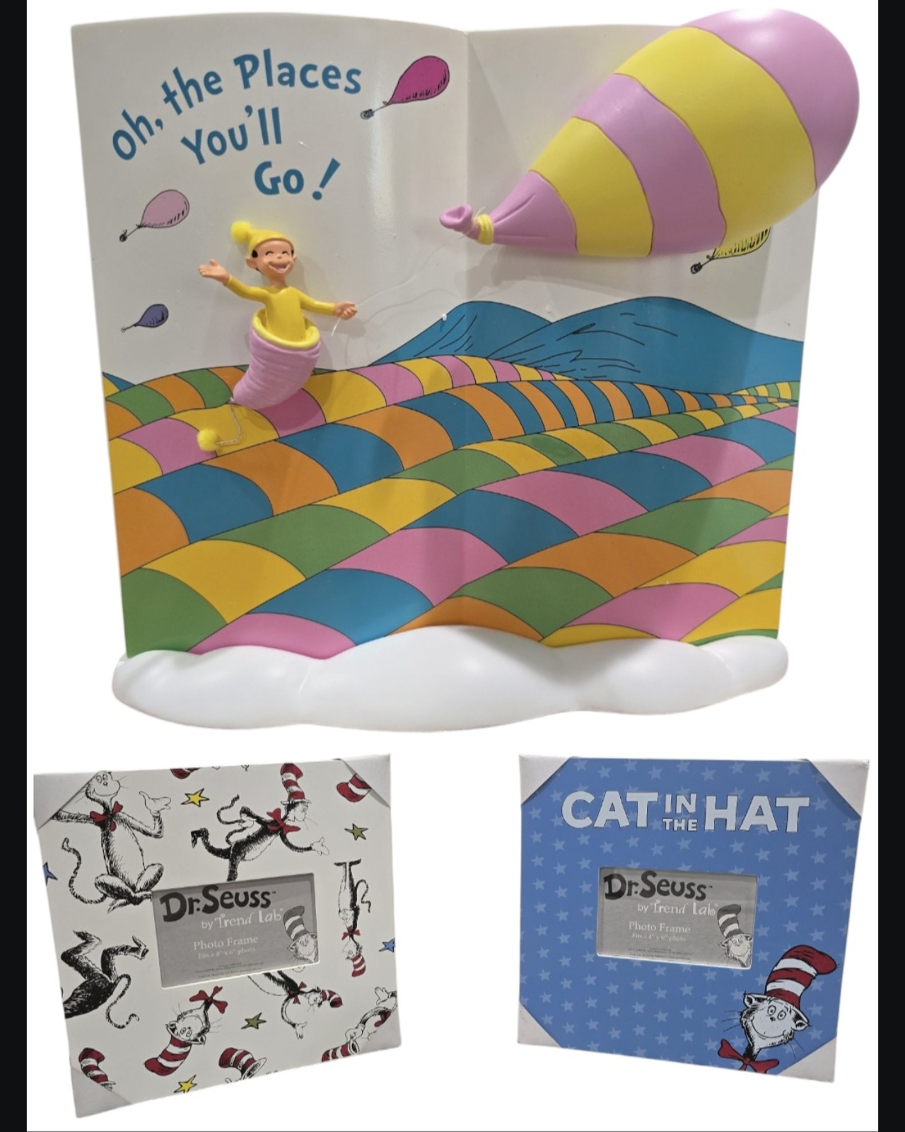 Universal Studios Dr Suess Oh The Places You'll Go Collectible Figure & frames