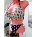New VICTORIA’S SECRET boho patterned bandeau tassel string bikini swimsuit 36C/M