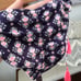 New VICTORIA’S SECRET boho patterned bandeau tassel string bikini swimsuit 36C/M