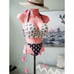 New VICTORIA’S SECRET boho patterned bandeau tassel string bikini swimsuit 36C/M