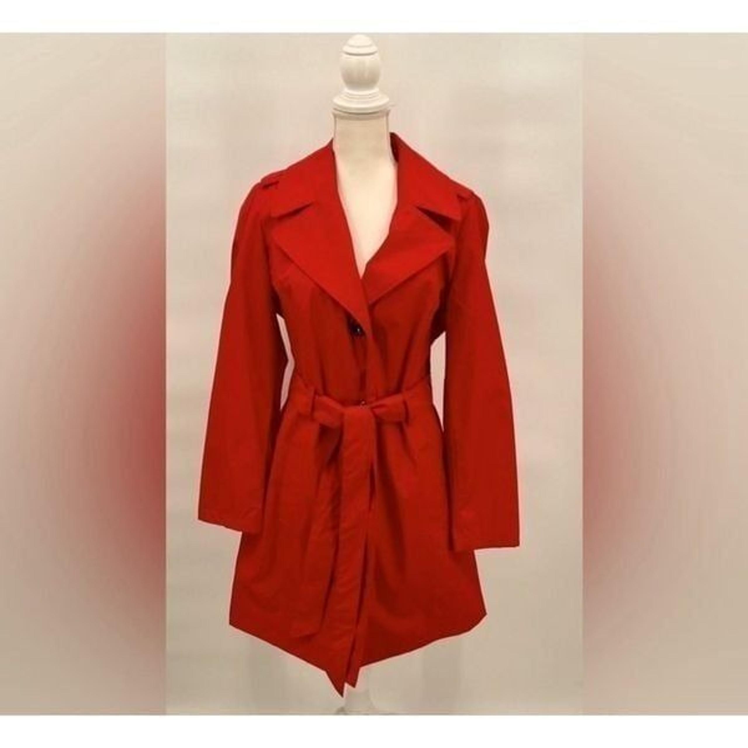 Lane Bryant Coat Rain Red Size 14/16