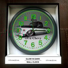 C10 Truck Glow in the Dark Wall Clock Chevy Bagged C10 Garage Shop Wall Clock