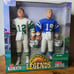 1998 NFL JOHNNY UNITAS / JOE NAMATH Starting Lineup Hall Of Fame Legends
